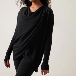 NWT Athleta Purana Wrap Sweatshirt